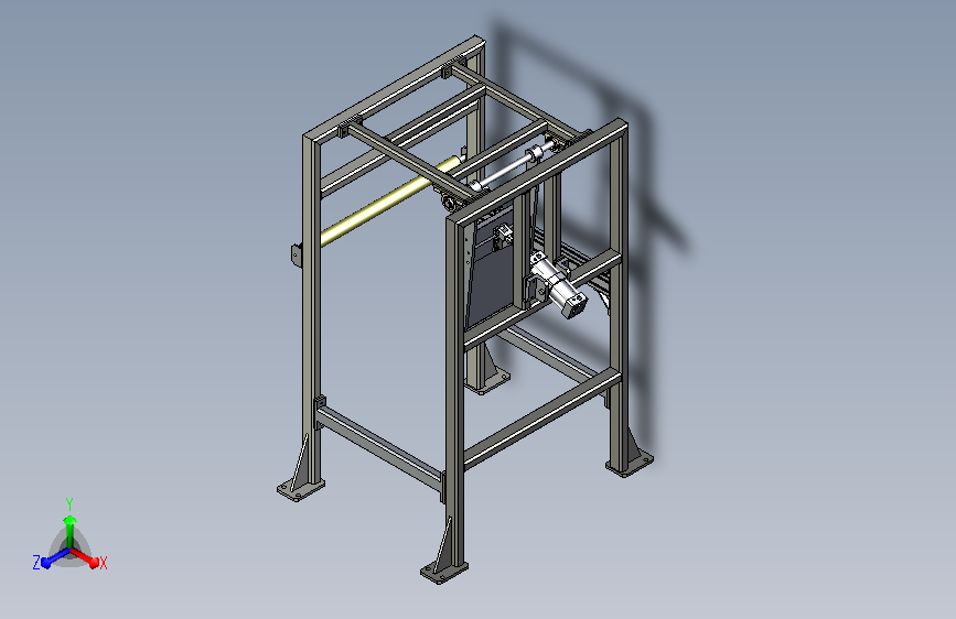 自动立袋推倒机构