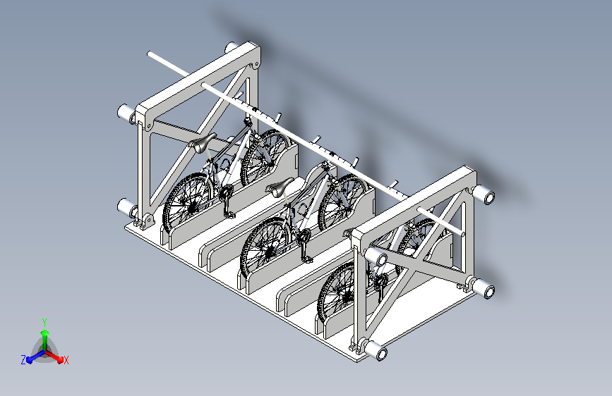 自行车停放机构