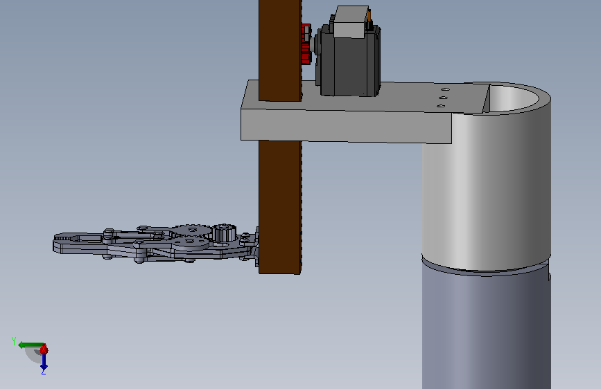 带夹具的 2DOF 机械臂