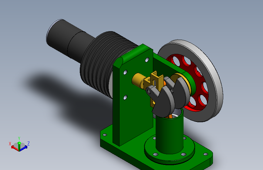 卧式斯特林发动机模型
