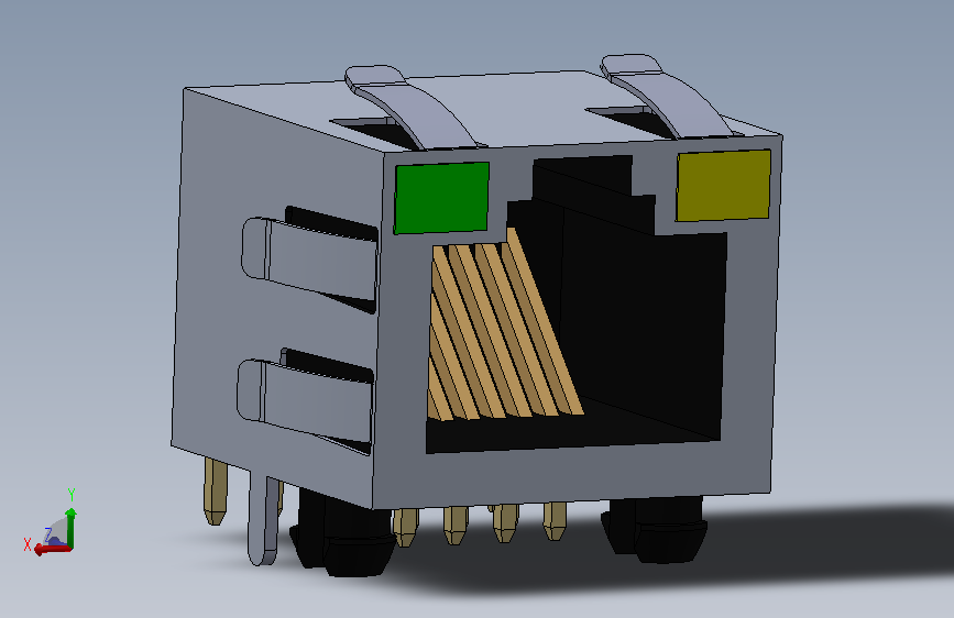 网线接头RJ45 L-KLS12-108-8P8C-1x1-2-Y_G-0-0