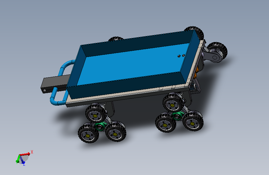 山地运输小车设计（说明书+CAD+SW三维）