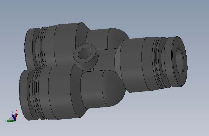 快插三通 亚德客 PY6