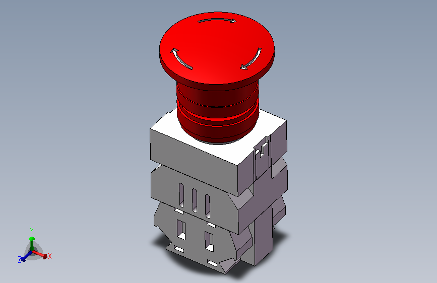 紧急开关按钮  NP2-BS542常开BE101 （带防护罩）