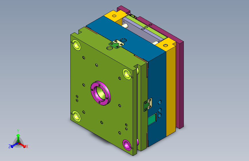 宝马汽车中控面板模具设计JX5