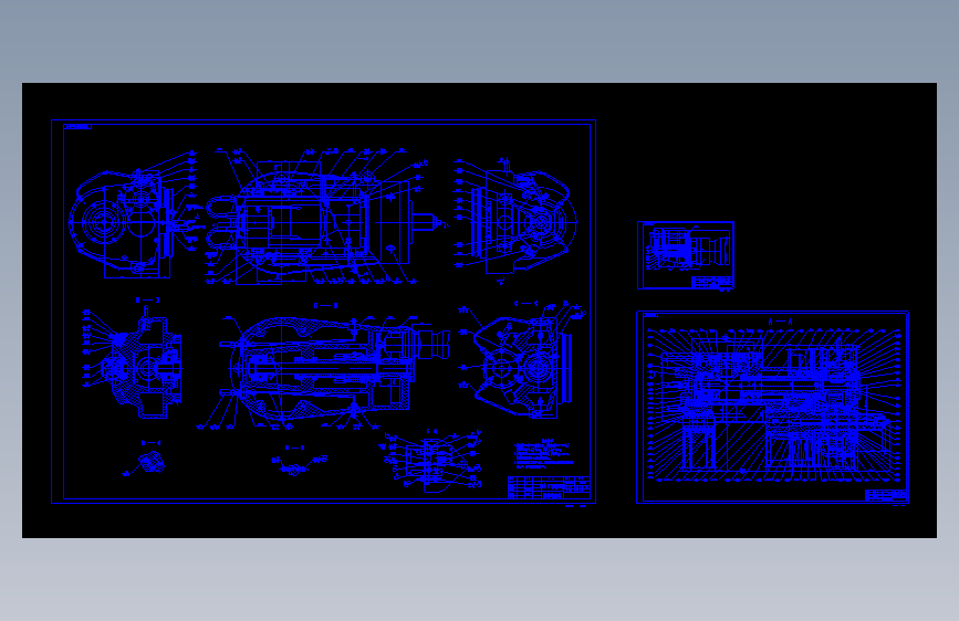 52001数控滚齿机组合刀架装配图