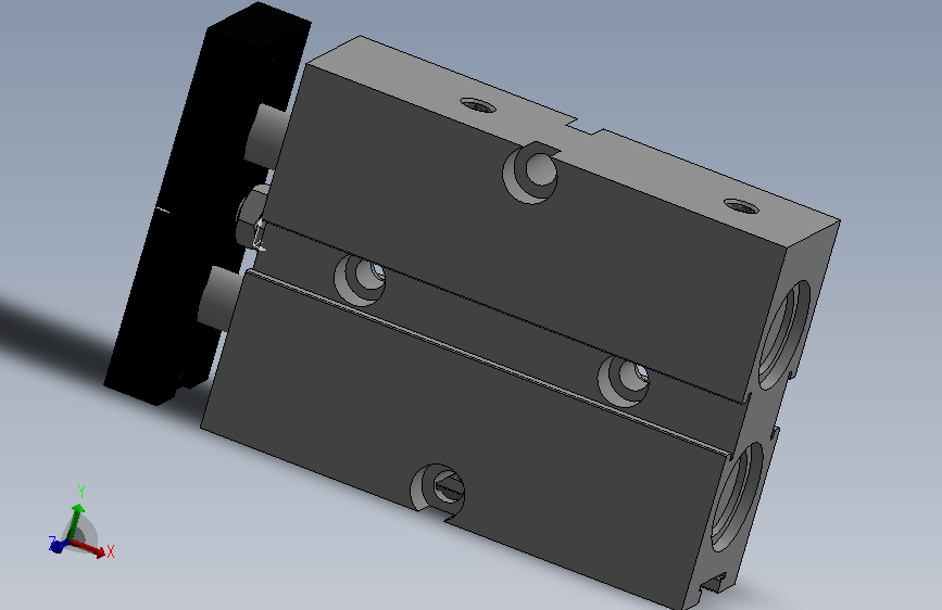 双轴 平推 气缸