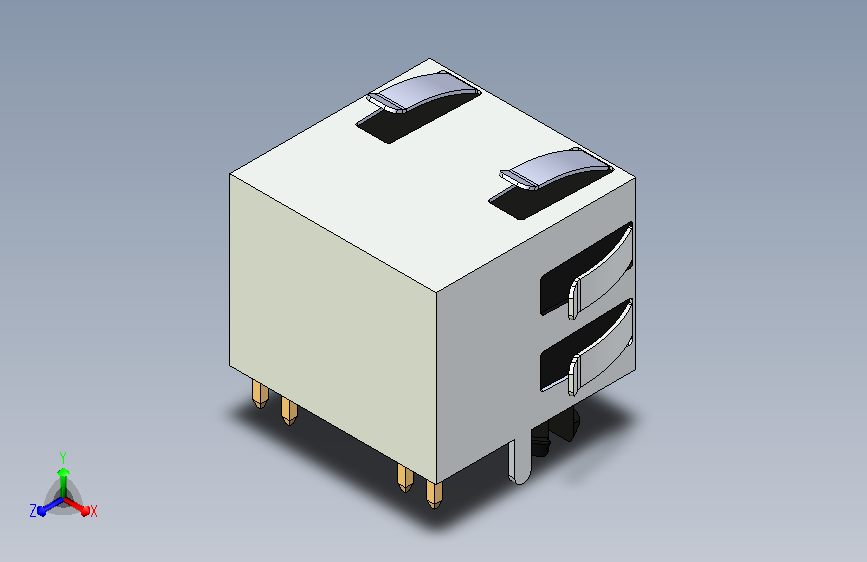 A0005671-RJ45 L-KLS12-108-8P8C-1x1-2-YG-0-01插头