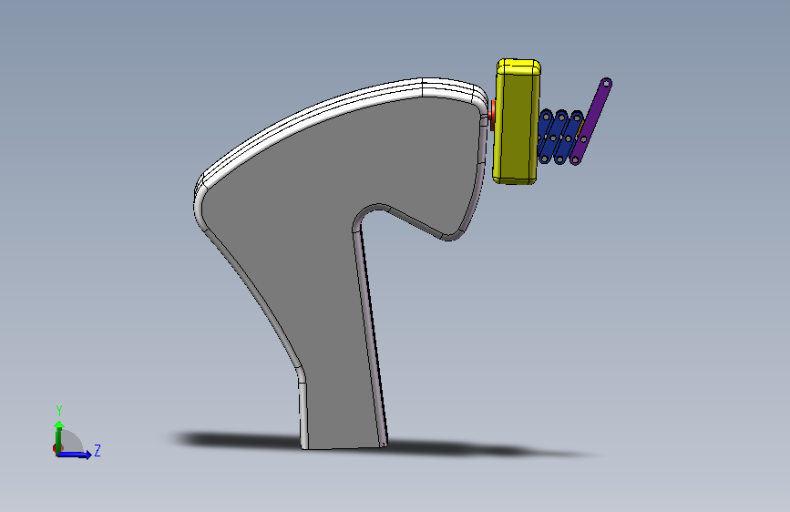 风洞测试中机体圆锥运动装置结构设计和优化三维模型修改后