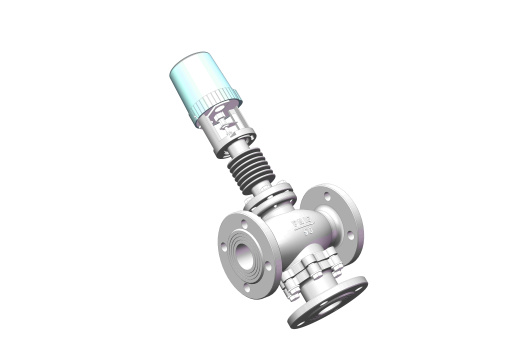 DN50三通散热电动调节阀模型--1070004-300