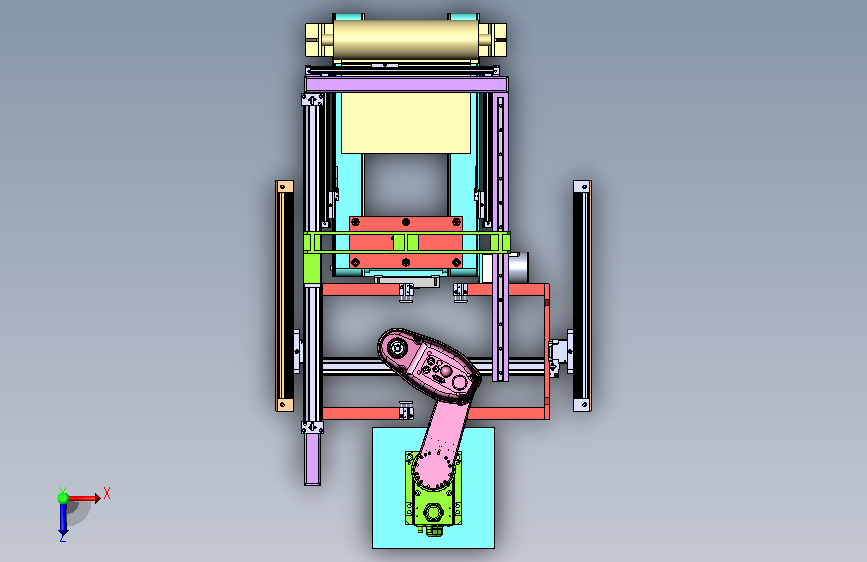 码垛机3D 俯视图