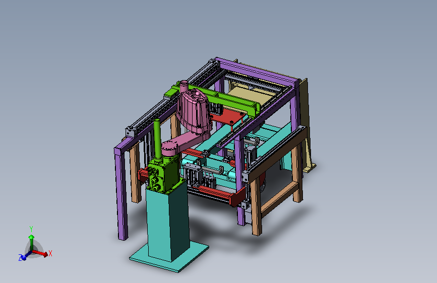 码垛机3D 主视图