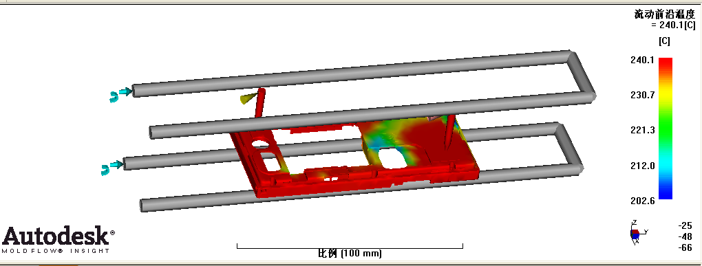 手机中框注塑模具设计图纸-含模流 1086501==wb70