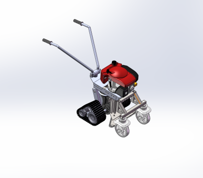 手扶式割草机的设计-手推式【三维SolidWorks模型+CAD图纸+说明书 1522230