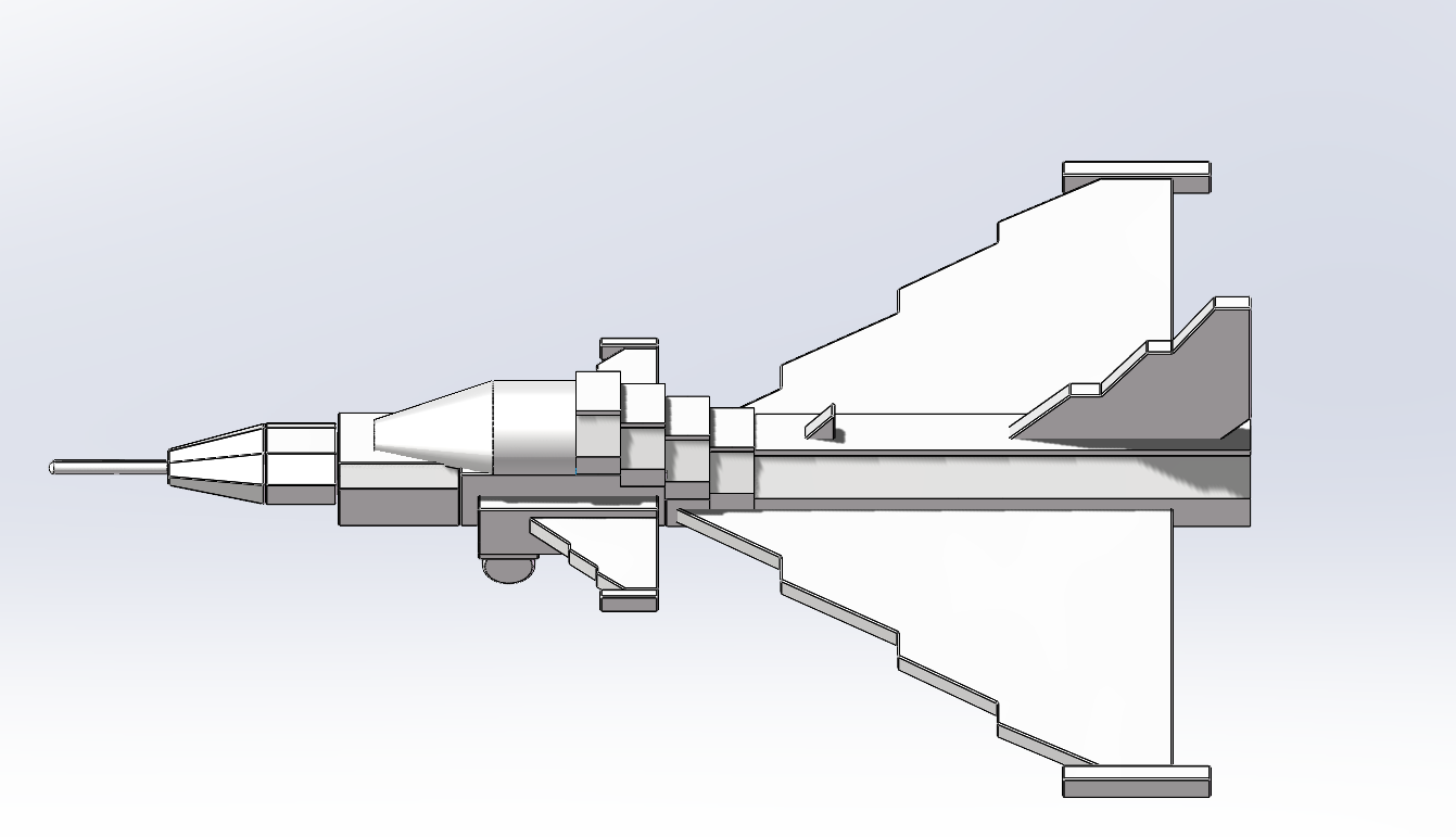 积木战斗机模型