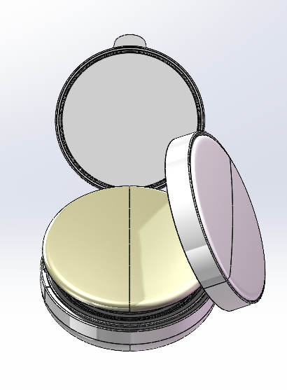 美妆气垫盒模型