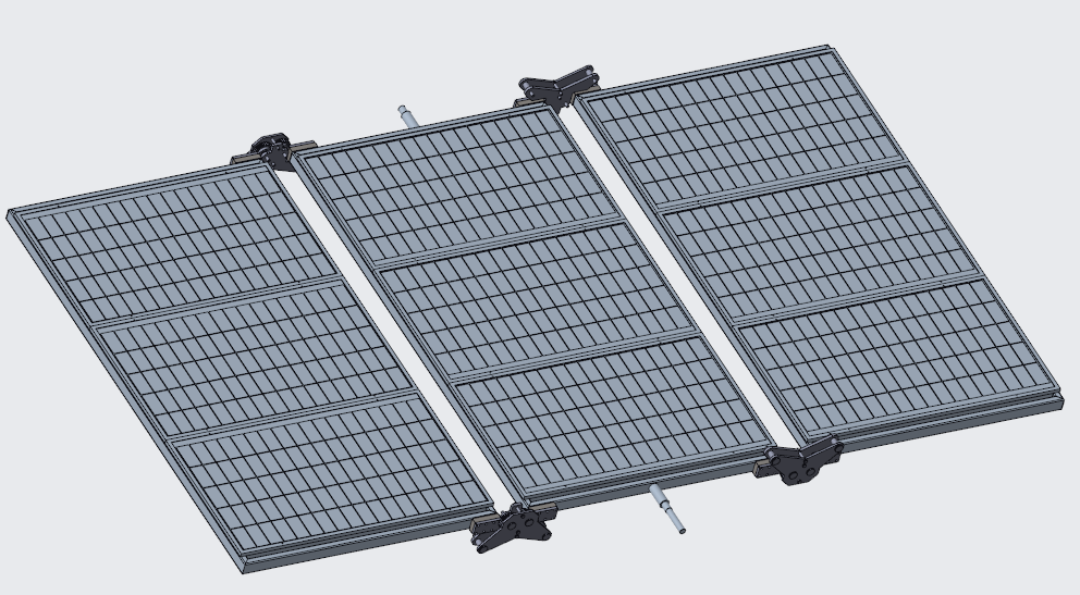 太阳能板折叠机构组件