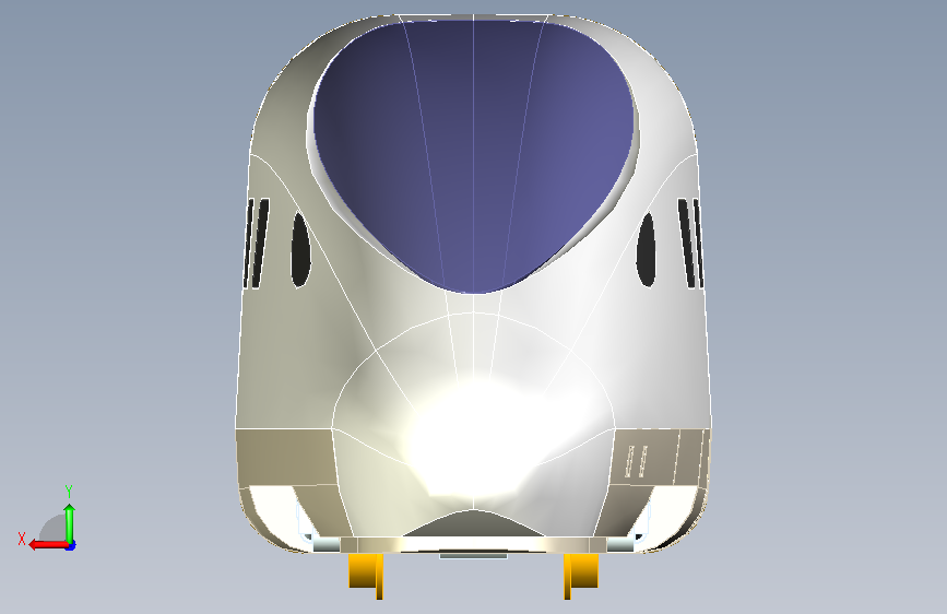复兴号CR400BF 背面视图