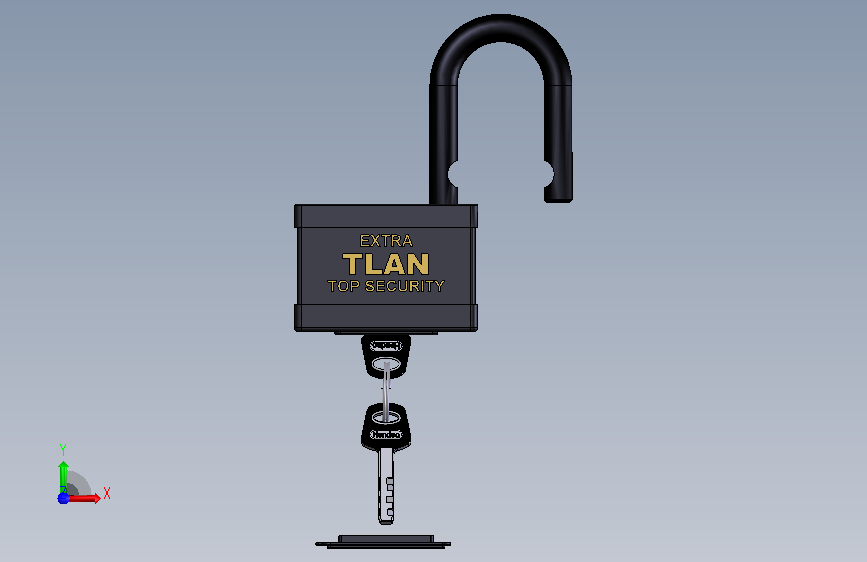 Lock挂锁及钥匙结构