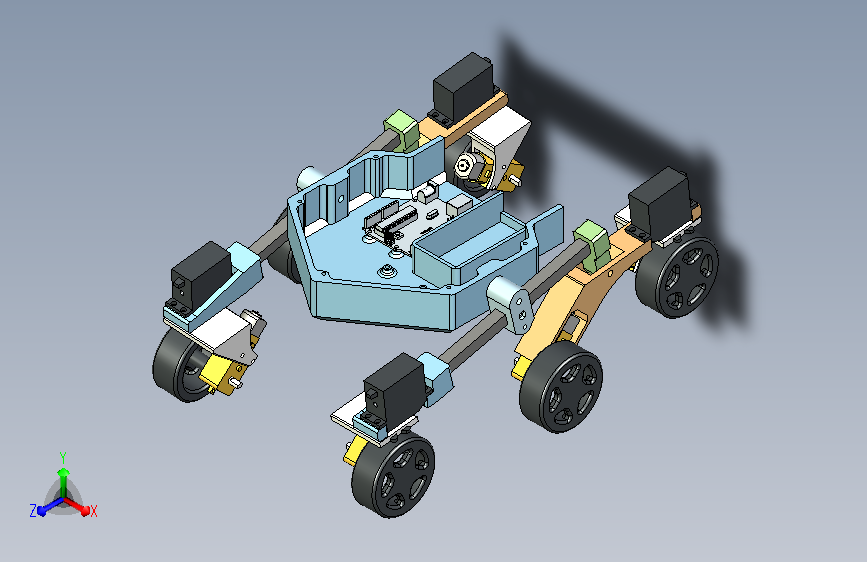六轮移动机器人底盘MF1765527