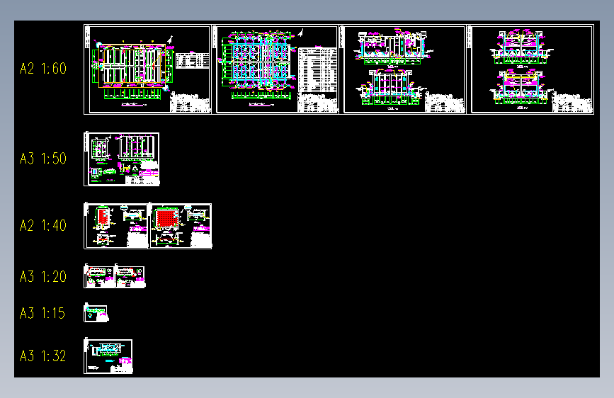 5000吨每天净水厂沉砂池及沉淀池工艺图=1404112=100