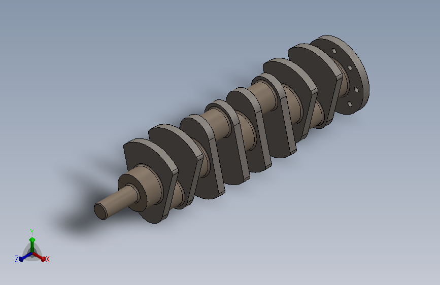 4缸发动机曲轴_113026