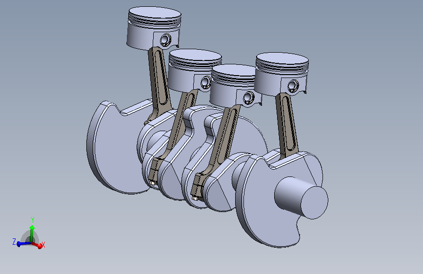 A0005821-活塞，曲轴，连杆