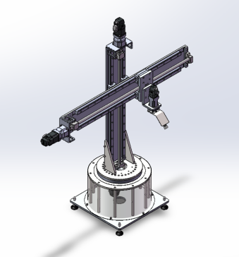 四自由度圆柱坐标机器人机械手