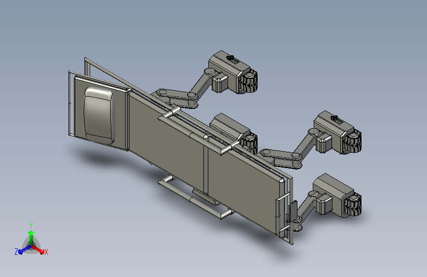 智能自动运行履带式担架