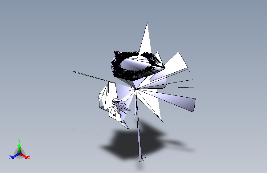 电脑风扇上料总装UG三维图