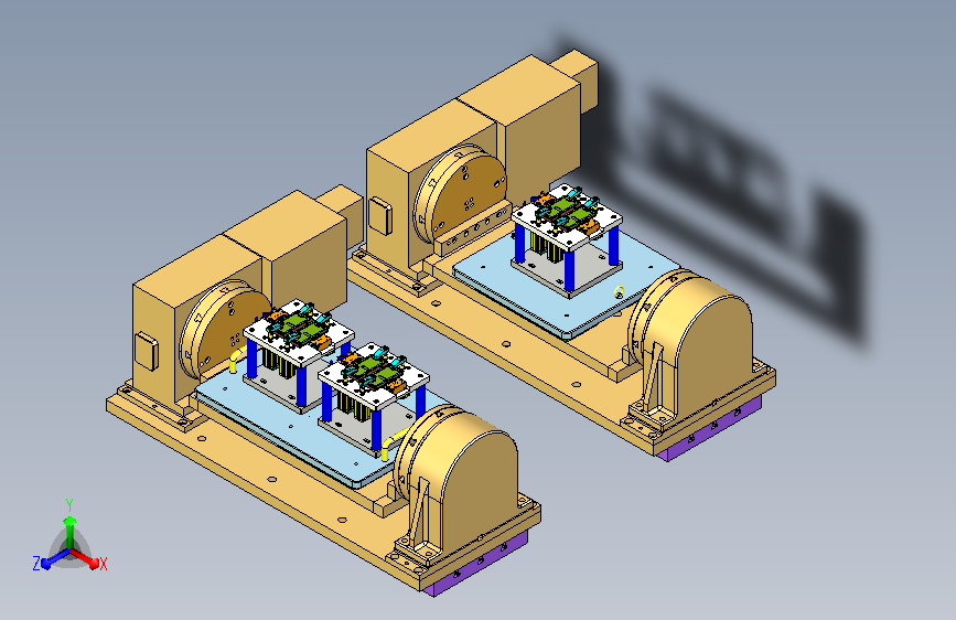 板盖零点四轴液压夹具(4头+6头)