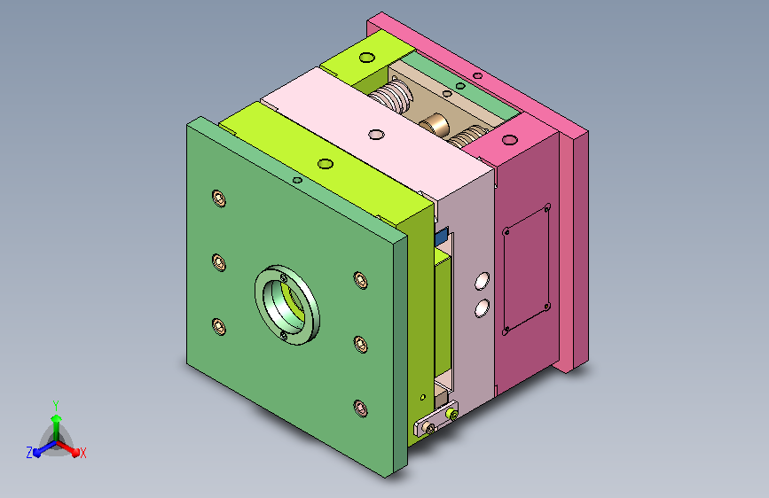 定位块注塑模具（滑块+潜伏进胶）