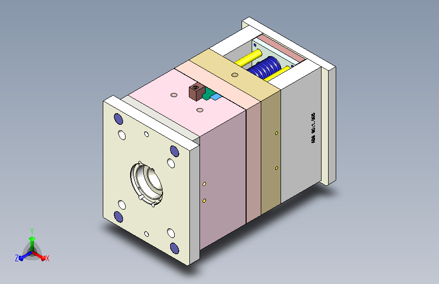 果汁杯（前模滑块三板模）