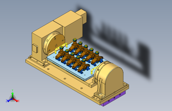 托架钻孔零点液压夹具