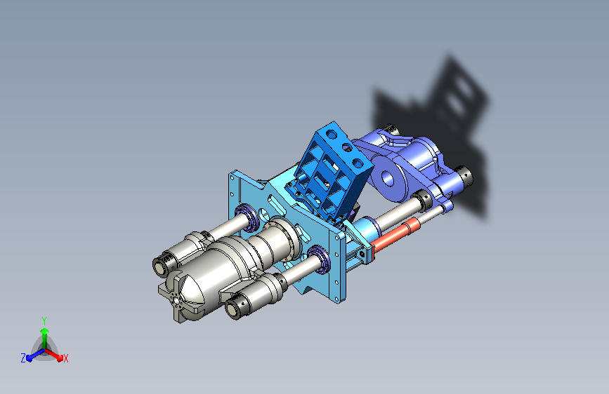 下拉式四柱液压机