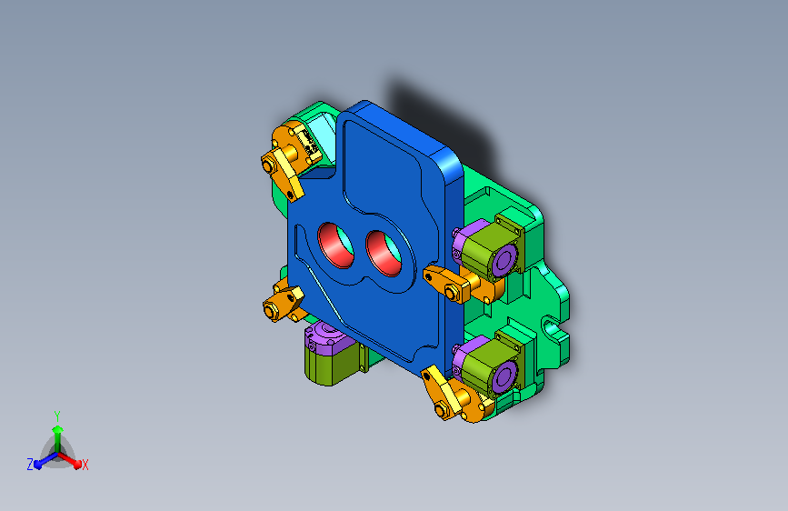 箱盖镗孔立加液压夹具
