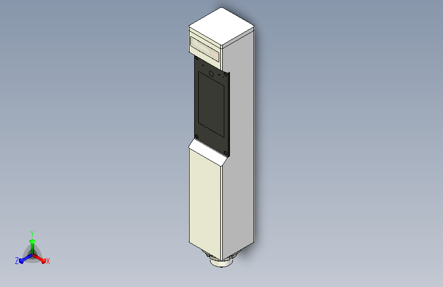 一款人脸识别方管闸机