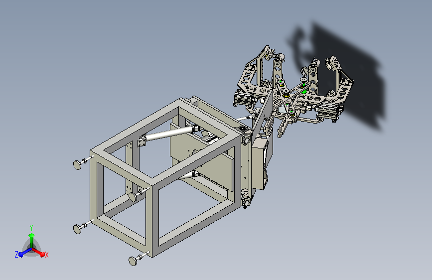 一种大型夹爪翻转机构