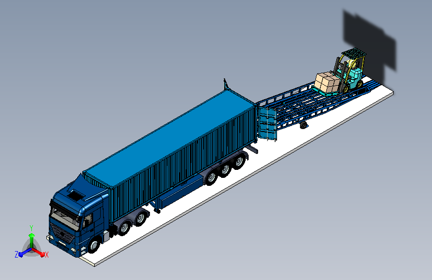 移动登车桥方案图（不带支腿）