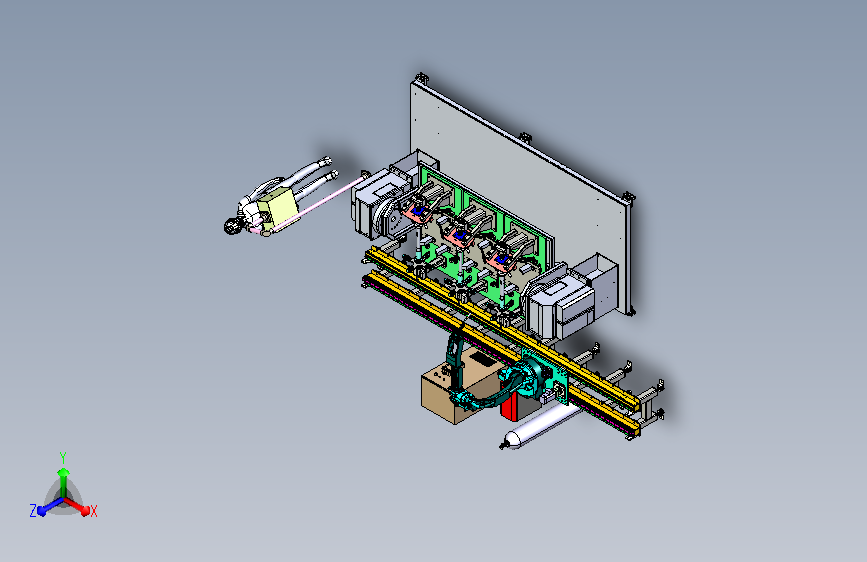 异性圆筒搭焊焊接工装与机械手组合