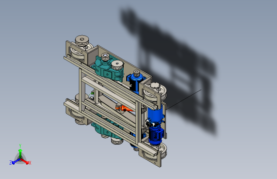 油缸升降架式横移小车