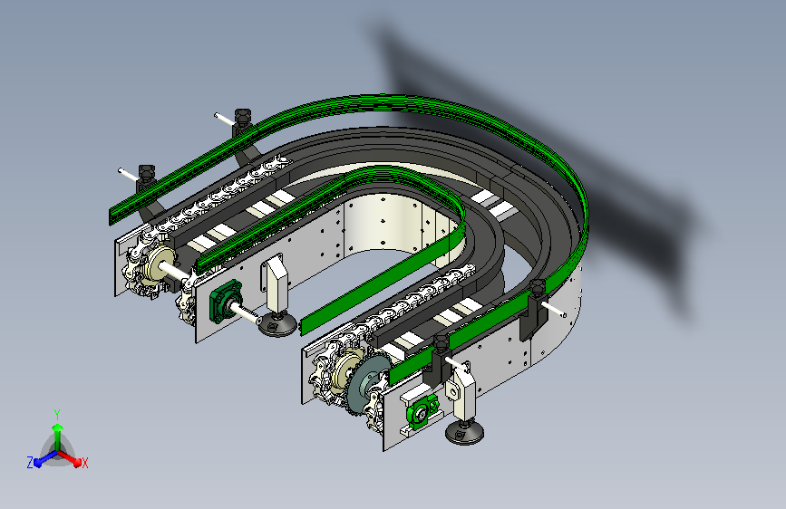 转弯龙骨链条输送机