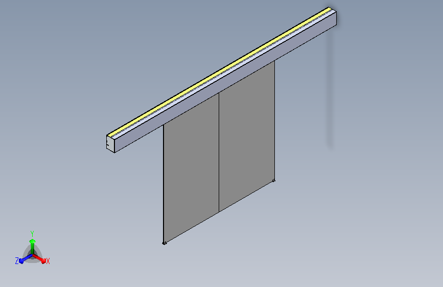 自动门设计三维