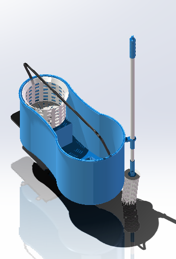 脚踏式洗拖把机模型