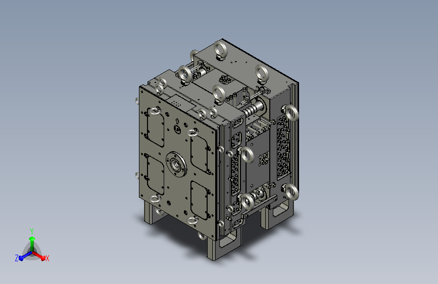 大型储物箱模具设计