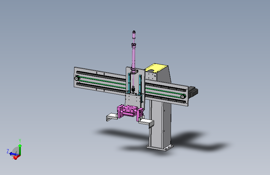 同步带机械手下料机构