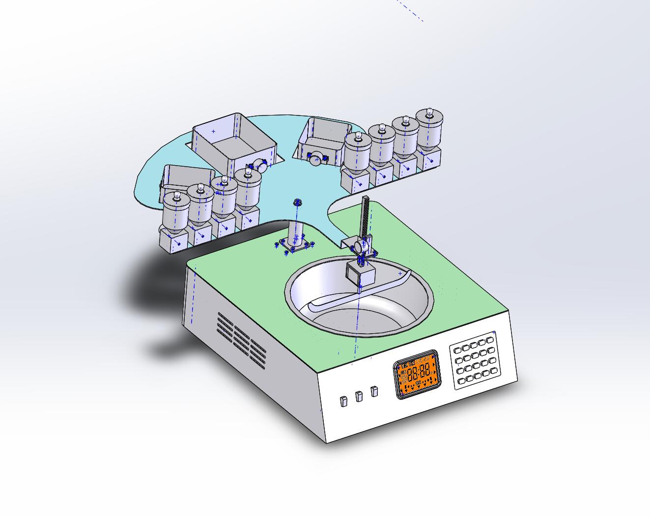 家庭自动炒菜机设计【含三维SW+全套CAD图纸+文档】