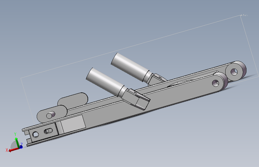CG摩托车后平叉