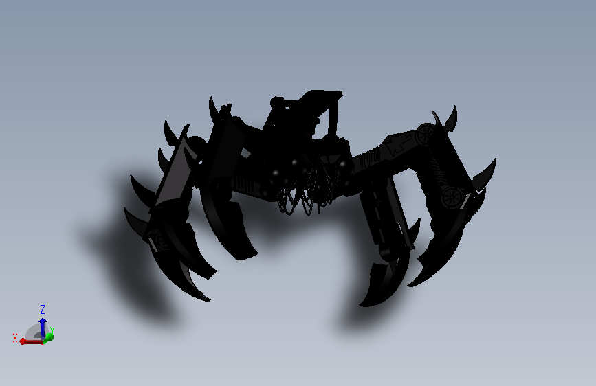 Stompy六足液压机器人结构3D图纸