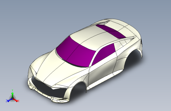 奥迪 e-tron曲面建模